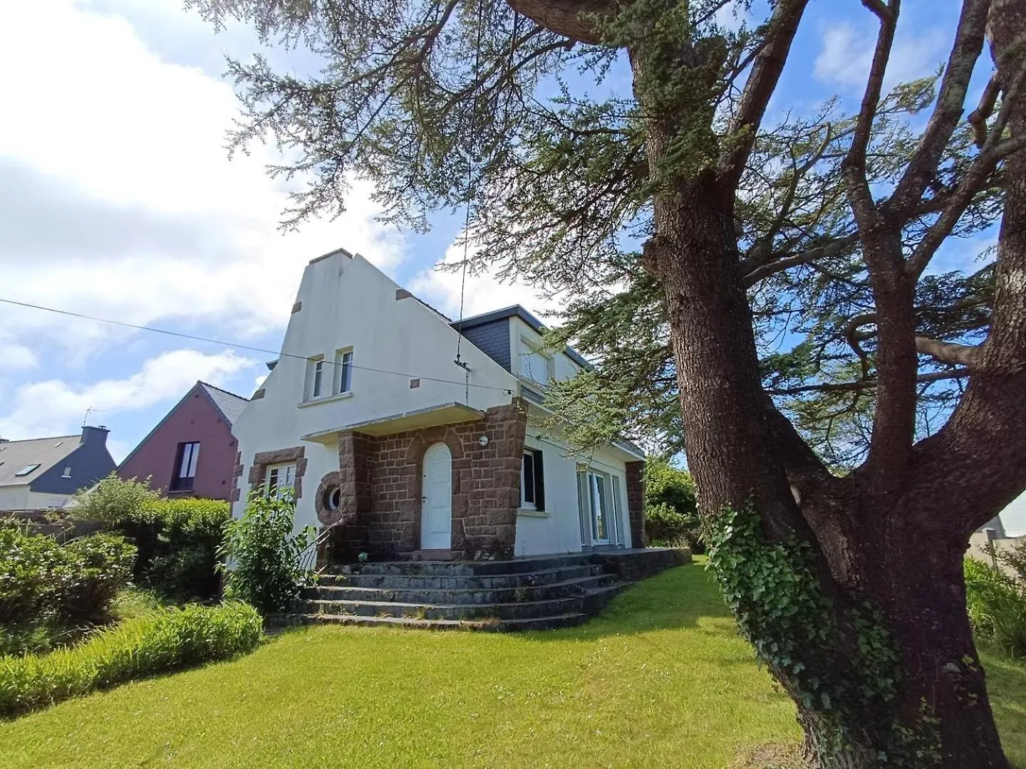 Maison Avec Jardin, Terrasse, Vue Mer Expose Sud A Perros-Guirec - Ref 339 0*,